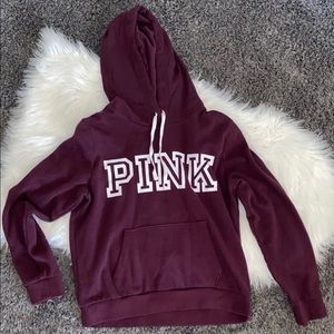 Pink maroon hoodie